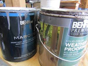 lot 145 image: Used lot of house paint