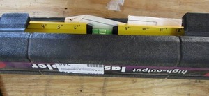 lot 216 image: High output laser leveler in black case NEW CL 2007