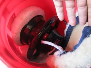 lot 234 image: Craftsman 9 buffer kit in red tub