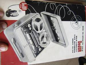 lot 244 image: Dejur recorder reel to reel in original case model TK 820