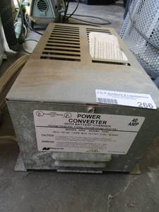 lot 266 image: 40 amp power converter