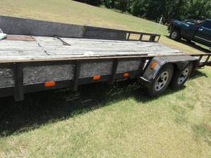 lot 274 image: 18 foot flatbed trailer  -  bill of sale lost title