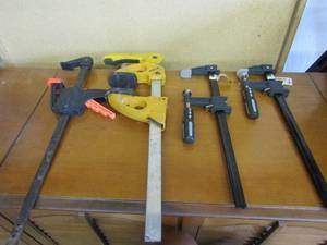 lot 311 image: Wolf Craft and Pittsburgh BAR CLAMPS some new some used
