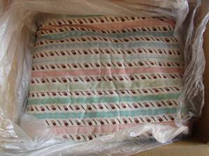 lot 342 image: King size striped comforter