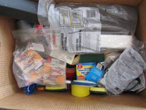 lot 359 image: Lot- tape, sponges, rat traps, etc.