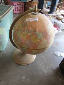 lot 380 image: World globe on stand