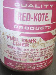lot 392 image: paintvarnish remover, fuel tank liner 1 qt. drinking water freshener