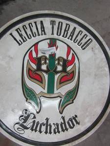 lot 414 image: Metal sign leccia tobacco 21 inch diameter