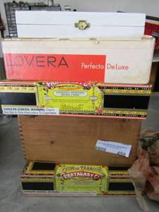 lot 458 image: Assortment of cigar boxes
