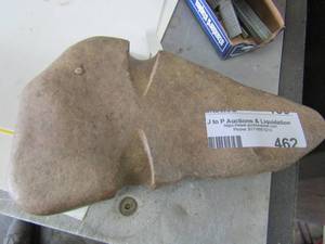 lot 462 image: Hand made STONE  TOMAHAWK Axe head