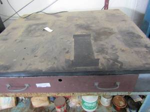 lot 482 image: Single drawer design top 9x36x30