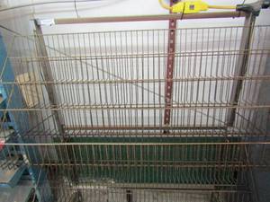 lot 486 image: 2 metal commercial magazine racks