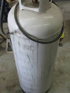 lot 523 image: M4499 Manchester propane tank with torch
