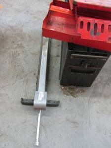 lot 524 image: Spring Jack - metal ammo box made into a tool box