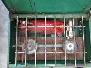 lot 535 image: Green propane coleman stove