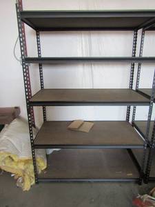 lot 540 image: 72x48x24 metal shelving 5 tier extra nice