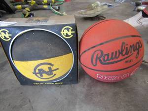 lot 650 image: Nautica BASKETBALLin box  and NCAA Rawlins Basketball