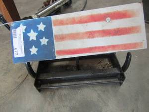 lot 677 image: Handmade flag bird house