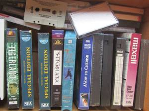 lot 686 image: VHS and cassette tapes