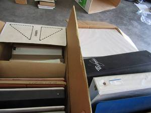 lot 702 image: Office supplies, binders, folders