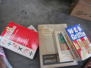 lot 703 image: Impractical mathematics and language books