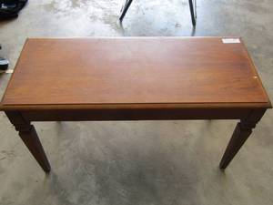 lot 721 image: wooden piano bench