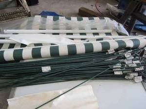 lot 738 image: RAINBO Awning for RV   &  20 plant propsSUPPORTS 24 each