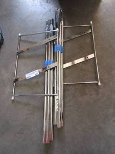 lot 831 image: METAL SHOE RACK - ASSEMBLY REQUIRED