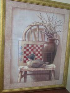 lot 195 image: Vivian Flash still life art 31x25