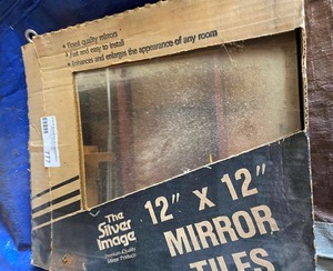 lot 777 image: Mirror tiles  12x12   2 boxes NEW