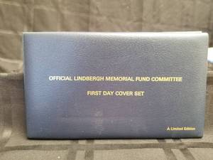 lot 57 image: Official Lindbergh Memeorial Fund Committee - First Day Cover Set - with COA and numbered