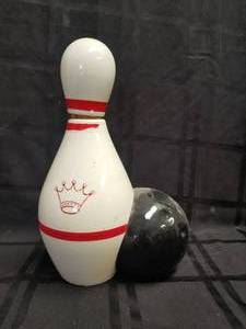 lot 166 image: Bowling themed decanter