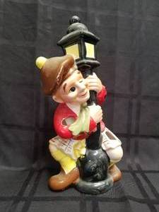 lot 168 image: Vintage guy and lamp display piece