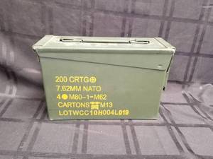 lot 70 image: Metal ammo box