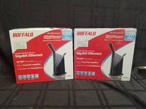 lot 178 image: Buffalo Air Station N300g ethernet - 1 never opened and 1 opened