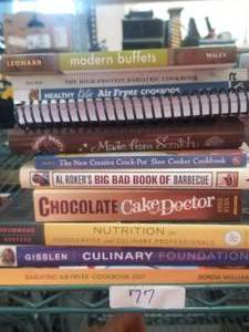 lot 77 image: Selection of cookbooks