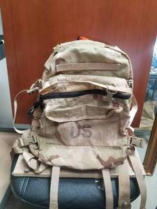 lot 119 image: US Military camo backpack