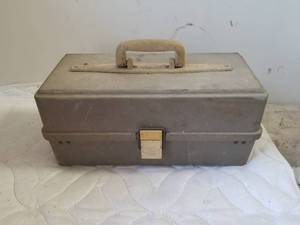 lot 220 image: Fishing tackle box with contents