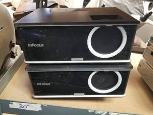 lot 215 image: Selection of 2 InFocus projectors - no cords