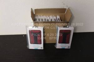 lot 18 image: Lot of 10 iPhone XS Cases Brand New Casepack Bulk Sealed in Box Red Black 5.8 Screen Overstock Retail Product Wholesale