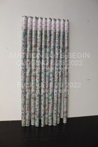 lot 21 image: Lot of 10 Sloth Christmas Wrapping Paper Brand New Sealed Bulk Retail Overstock Product 750 sqft total 7.5 ft x 3.33 ft Cute Funny Sloth Holiday Wrap