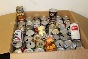 lot 28 image: Large Bulk Lot of Vintage Beer Cans Empty 60s 70s 80s Brands 50 Cans in Total