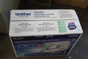 lot 36 image: Brother JX 2517 Lightweight Full Size Sewing Machine In Box Complete