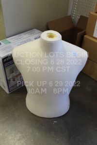lot 37 image: Chest Mannequin for Garment Making Apparel Dummy