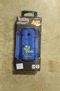 lot 56 image: Squirtle Pokemon Portable Phone Battery Charger New in Box