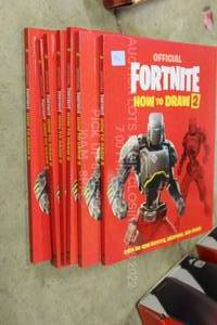 lot 90 image: Lot of 7 Fortnite How to Draw 2 Books, Brand New with Retail Shelf Wear
