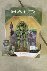 lot 108 image: 1 Halo Infinite Master Chief Action Figure NO ULC  DLC INCLUDED New Open Box