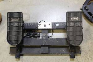 lot 118 image: Thrustmaster Rudder Control System PC Game Controls for Flight Simulator Game Untested