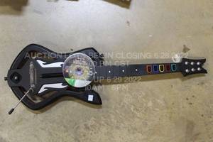 lot 119 image: Microsoft Xbox 360 Lot Guitar Hero Guitar for XBOX 360, BIOSHOCK 2 DLC Discs, NHL14 XBOX360, Various Xbox 360 Items Untested