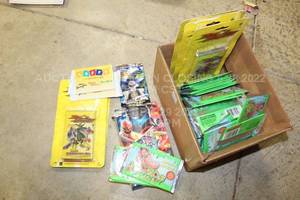 lot 137 image: Lot of 70 Miscellaneous Collectable Trading Card Packs tcg DragonBooster, Power Rangers, Grossout, Etc, Unopened Brand New Sealed
